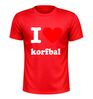 foto 4 I love korfbal t-shirt sport shirt voor korfbal liefhebber