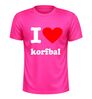 foto 6 I love korfbal t-shirt sport shirt voor korfbal liefhebber