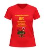 foto 10 Ik ben 65 en zit nog lang niet achter de geraniums t-shirt v hals grappig 65 jaar cadeau