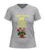 foto 11 Ik ben 65 en zit nog lang niet achter de geraniums t-shirt v hals grappig 65 jaar cadeau