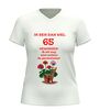foto 12 Ik ben 65 en zit nog lang niet achter de geraniums t-shirt v hals grappig 65 jaar cadeau
