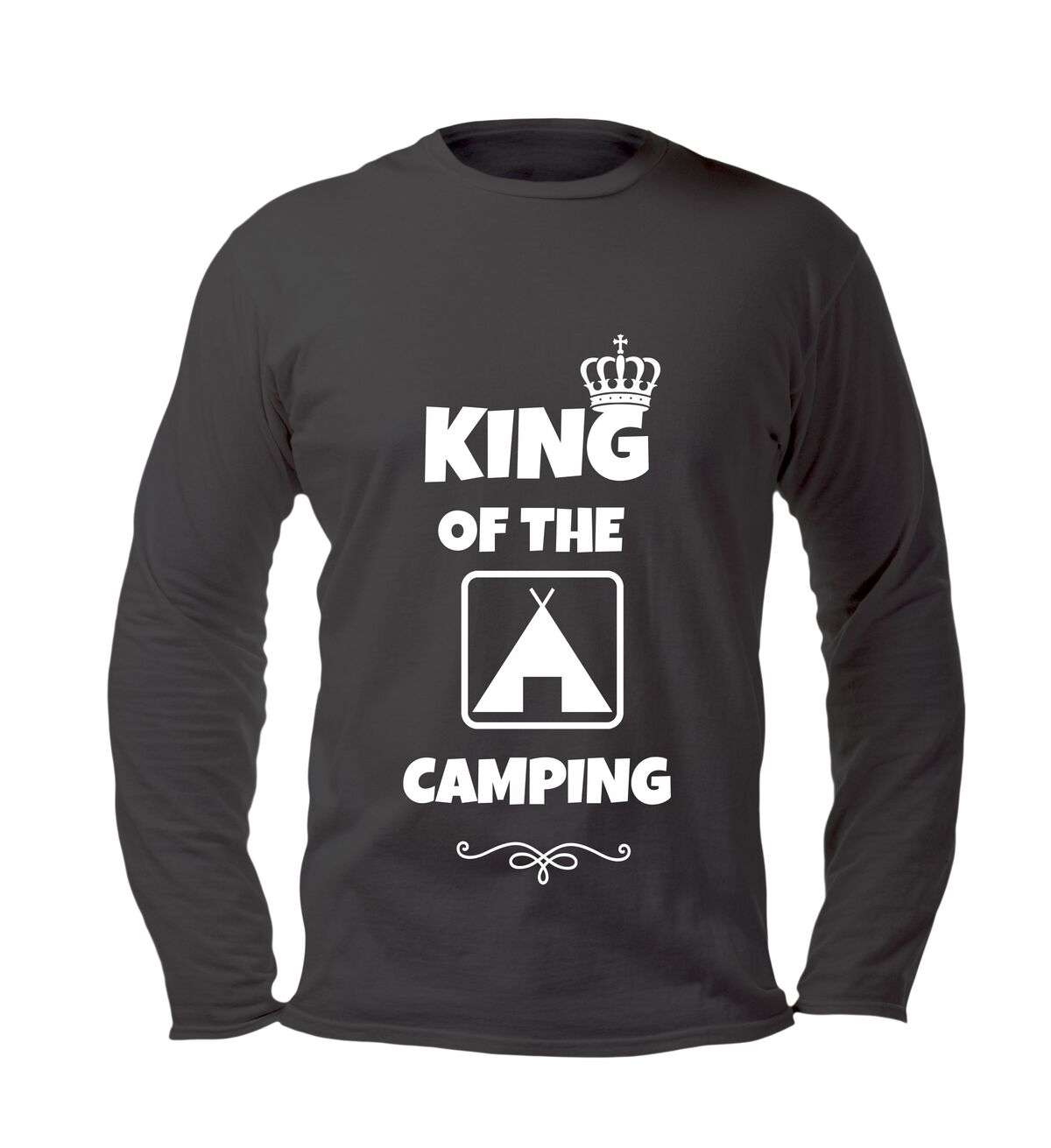 King of the camping longsleeve shirt stoer camping shirt met lange mouwen