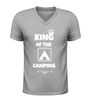 foto 5 King of the camping v-hals t-shirt perfect shirt voor kampeer koning