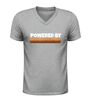 foto 5 Powered by frikandel v hals shirt grappig Nederlands snack t-shirt met frikandel afbeelding