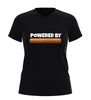 foto 7 Powered by frikandel v hals shirt grappig Nederlands snack t-shirt met frikandel afbeelding
