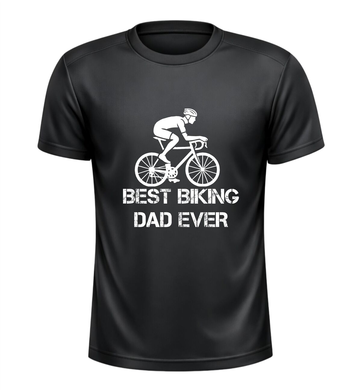 Sport shirt best biking dad ever t-shirt voor fietsliefhebbers en vaderdag cadeau