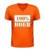 foto 3 V hals t-shirt 100% boer trots en stoer boeren shirt
