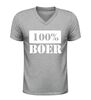 foto 5 V hals t-shirt 100% boer trots en stoer boeren shirt