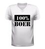 foto 6 V hals t-shirt 100% boer trots en stoer boeren shirt