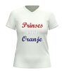 foto 6 Dames v hals t-shirt prinses van oranje rood wit blauw tekst koningsdag shirt Nederland fan shirt