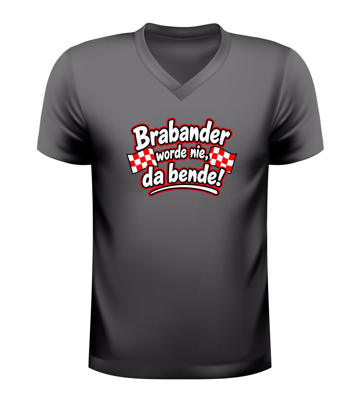 V-hals shirtje Brabander worde nie, da bende!