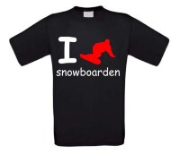 I love Snowboard T-shirt