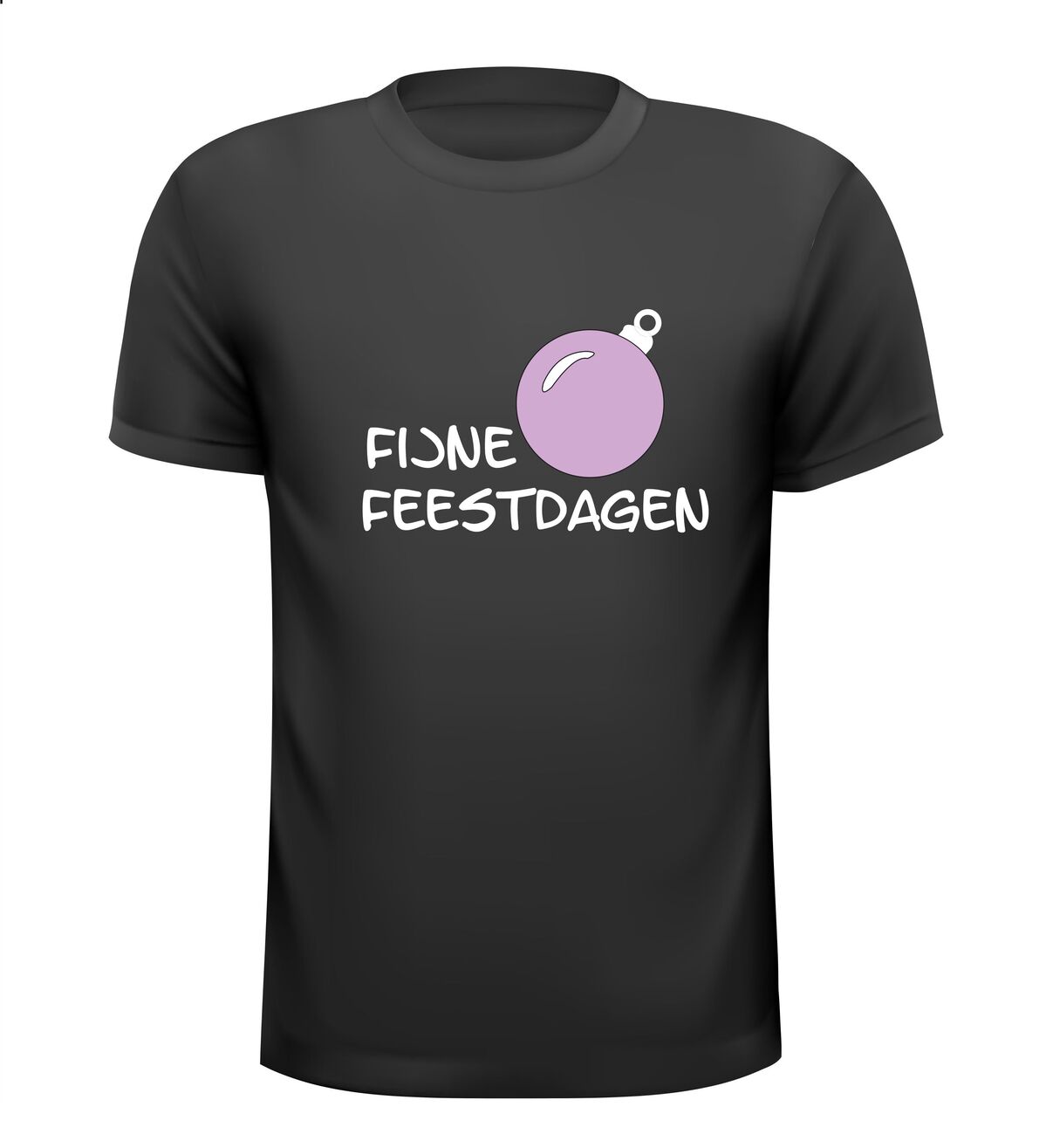 Kerstbal fijne feestdagen t-shirt