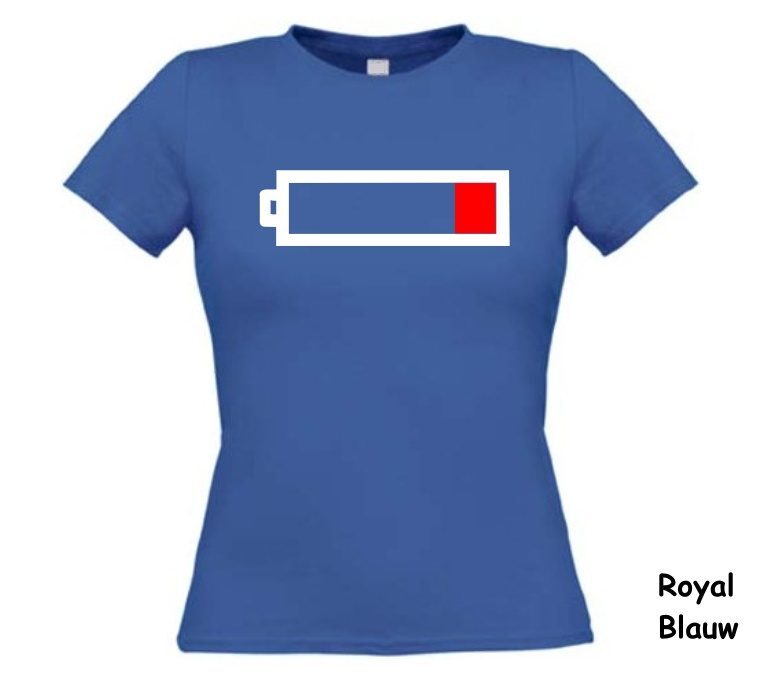 lege batterij t-shirt