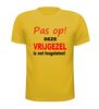 foto 13 Fun T-shirt funny shirt  Pas op deze vrijgezel is net Losgelaten