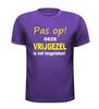 foto 3 Fun T-shirt funny shirt  Pas op deze vrijgezel is net Losgelaten