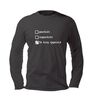 geschikt ongeschikt te hoog opgeleid longsleeve