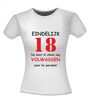 foto 14 Grappig 18 jaar verjaardag t-shirt eindelijk 18 jaar nu moet ik nog volwassen worden