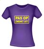 foto 4 Grappig shirt pas op zwenkt uit humor tekst t-shirt