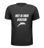 het is hier dolfijn t-shirt