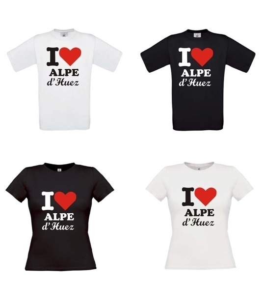 i love alpe dhuez t-shirt