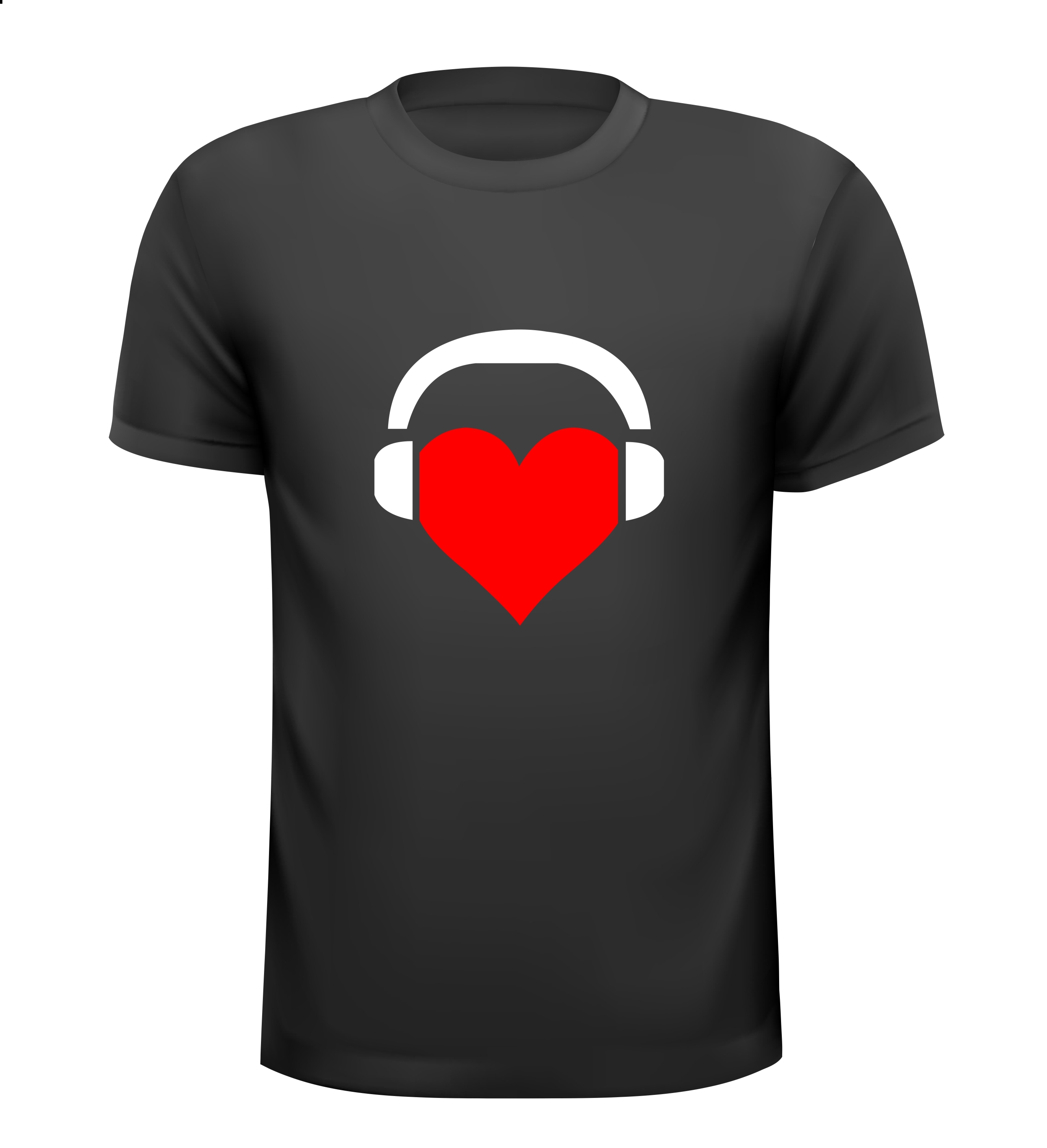 i love hoofdtelefoon t-shirt