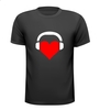 foto 1 i love hoofdtelefoon t-shirt