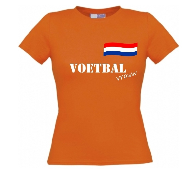 voetbal vrouw t-shirt