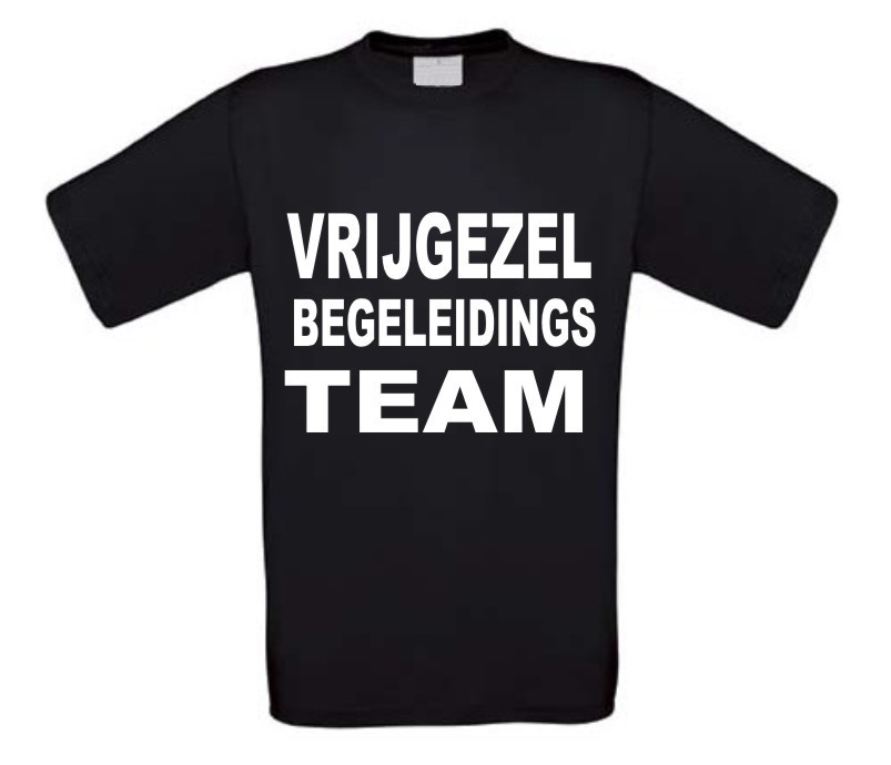 vrijgezel begeleidings team T-shirt
